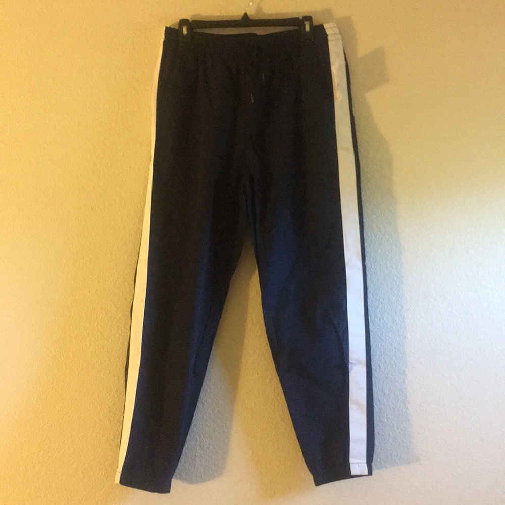 PACSUN Blue & White Warm Up Joggers W/Pockets